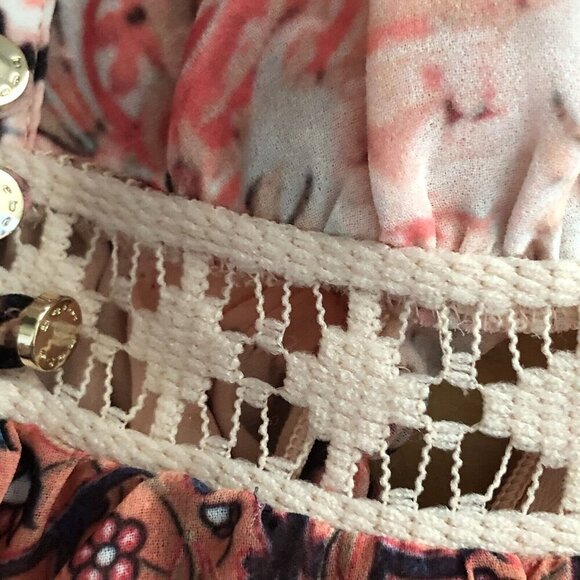 Y2K Vintage Bebe Silk Babydoll Empire Waist Bell Sleeve Blouse - Picture 10 of 15